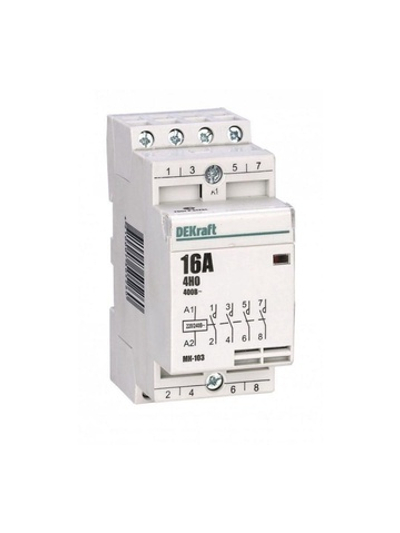 Контактор модульный МК-103 4НО 16А 230В DEKraft 18053DEK