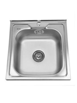 Мойка накладная 500х500  0,8/180 бол. сифон