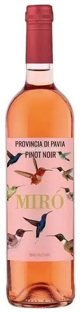 Вино игристое МИРО Пино Нуар розовое брют 0.75л