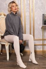 Лосины в рубчик утепленные (бежевые) Б14806-7М LT Collection