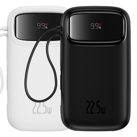 Внешний аккумулятор Baseus Qpow2 Dual-Cable 2C+L+U 20000mAh 22.5W
