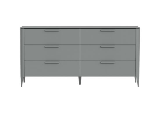 Комод Type 6 ящиков ширина 170 см (серый)