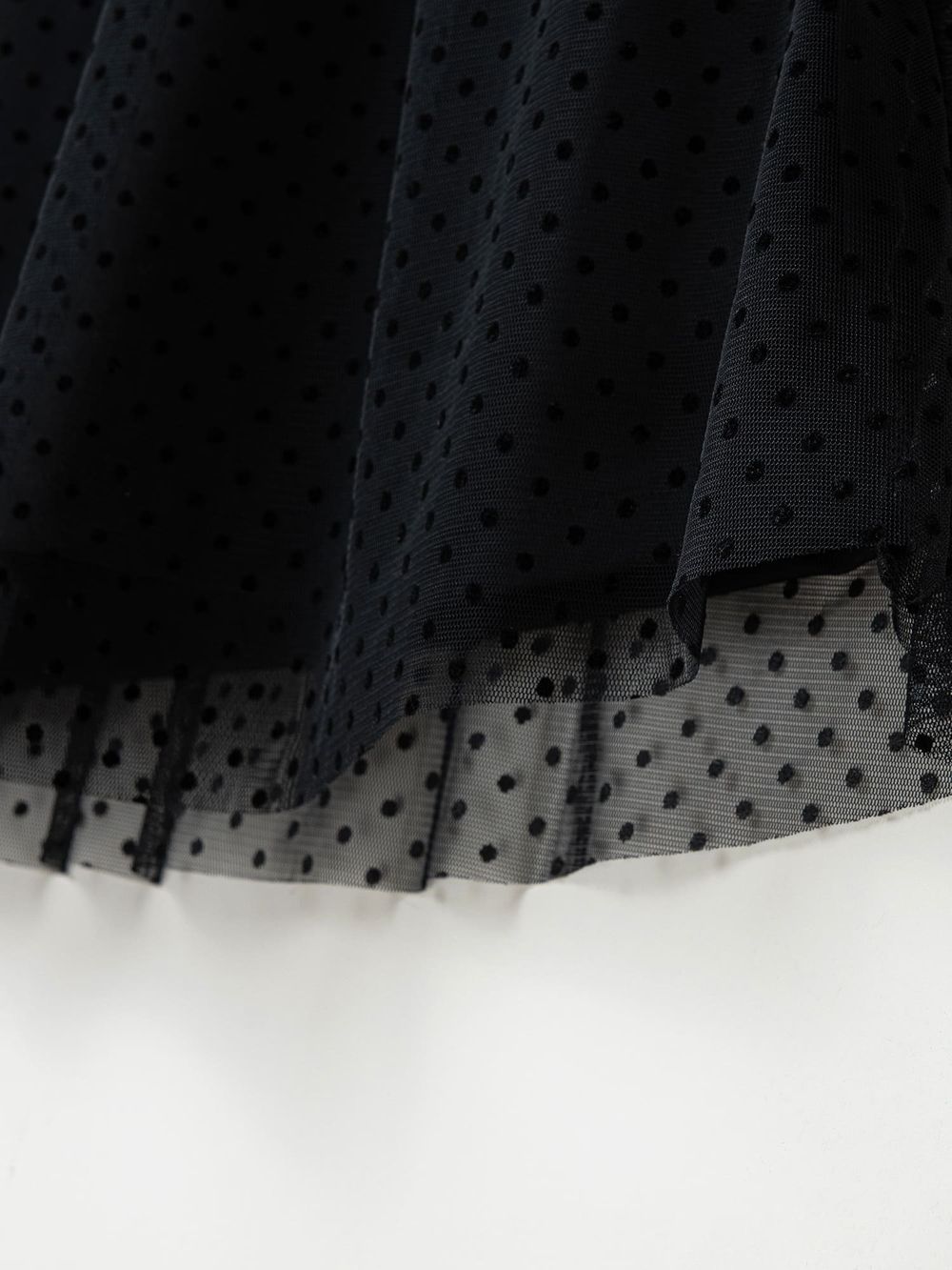 Платье с длинным рукавом из фатина "Уголь" 7+