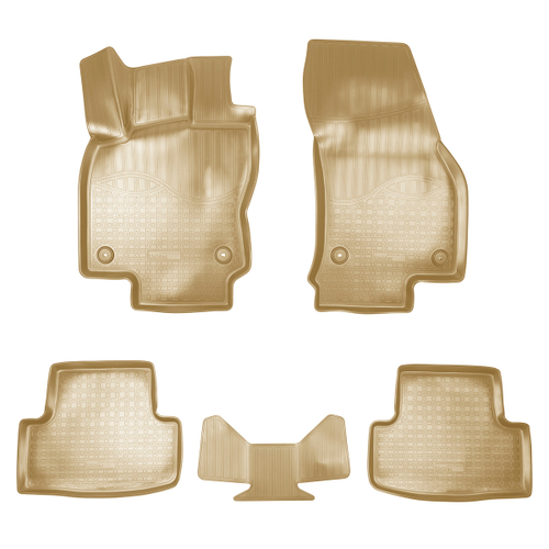 Ковры в салон Norplast/Unidec для Volkswagen Taos (2020-), Бежевый, арт.NPA11-C81-220-2-B