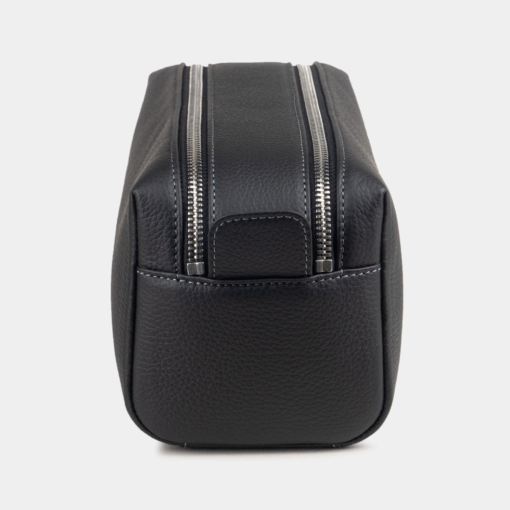 Несессер Voyageur из кожи теленка, черного цвета