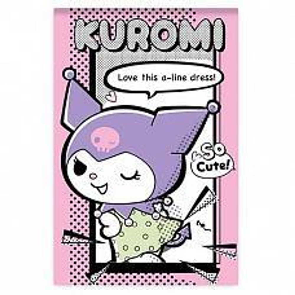 Блокнот А7 40л. клетка "Куроми" на скрепке, блок-офсет 77281 (Центрум)