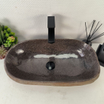 Раковина из речного камня RS-65047 58*34*15 0862