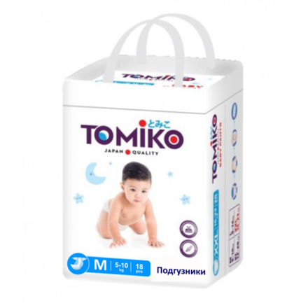 Подгузники TOMIKO Premium Soft 18 шт