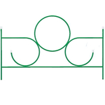 Заборчик садовый «Сияние» 50*72*360см (5 деталей)