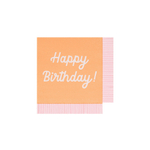 Салфетки маленькие цветные "Happy Birthday" 16 шт.
