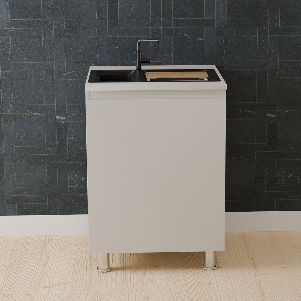 Кухонный гарнитур Севилья 2 м, со столешницей, ЛДСП и Массив дуба