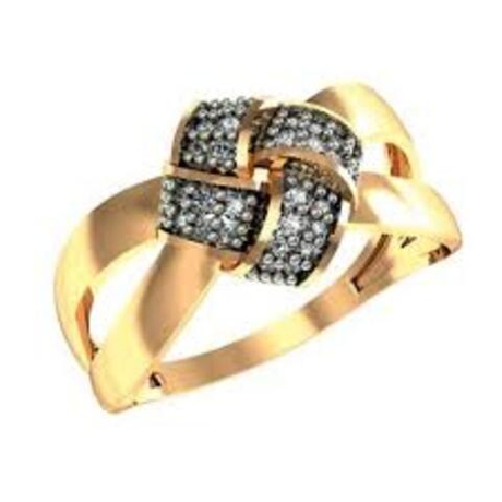 Кольцо из золота с фианитами