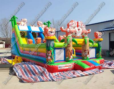 Коммерческий батут "Тигриная страна 2", 10*5*5,5 м