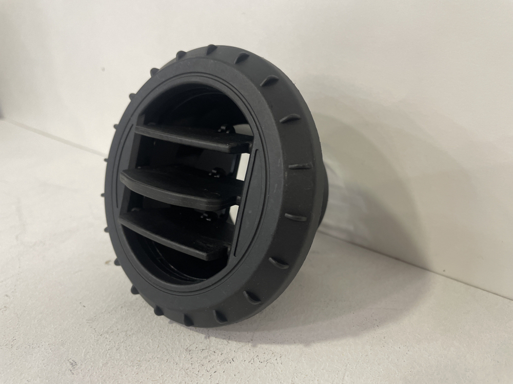 НЕТ - 60 мм - с ребрами  / Дефлектор поворотный (60 мм) 2.5 кв.т для автономного воздушного отопителя, с шторками (1 шт) !