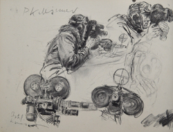 Hans Liska Carl Werner Reichenbach. Лиска Ханс. Альбом военных зарисовок. Финляндия. 1943.