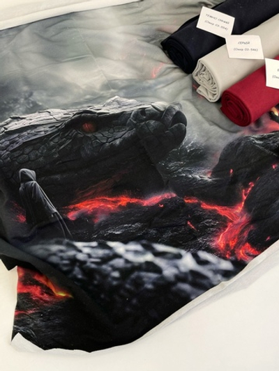 ЗМЕЙ - Футер с лайкрой, компакт пенье (ДЖ51)