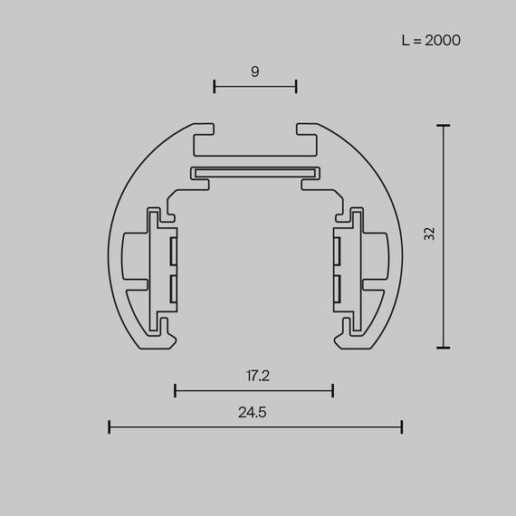 Шинопровод подвесной Maytoni Exility TRXM034-R-412W