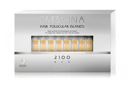 Crescina HFI Hair Follicular Islands RE-GROWTH 2100 Лосьон для стимуляции роста волос, для мужчин (10 ампул по 3,5 мл)