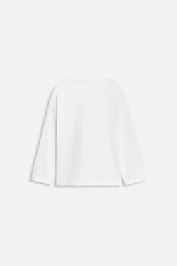 ZARA ФУТБОЛКА С КАРМАНОМ И ЭТИКЕТКОЙ 50TH ANNIVERSARY, БЕЛЫЙ