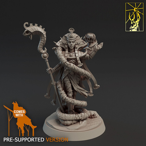 Grand Alliance Death Tomb Kings High Queen Khalida миниатюра для dnd, днд, pathfinder, фентези, Настольная игра, НРИ, Варгейм, РПГ