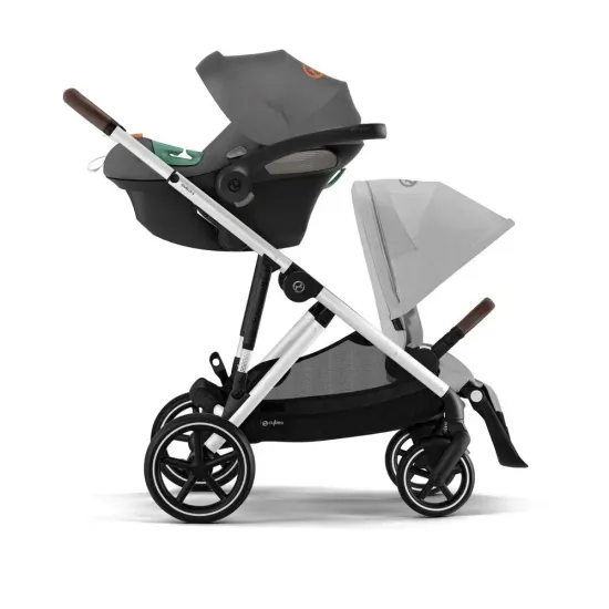Коляска для двойни 2 в 1 Cybex Gazelle S (Lava grey)