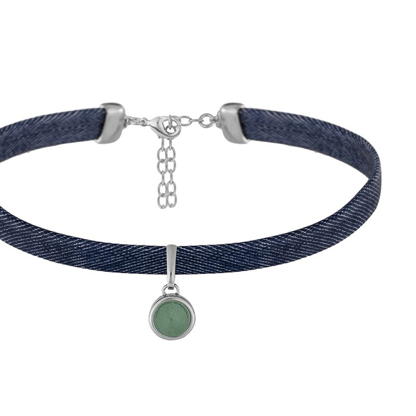 Чокер Possebon Green Quartz B0113.16 G/S
