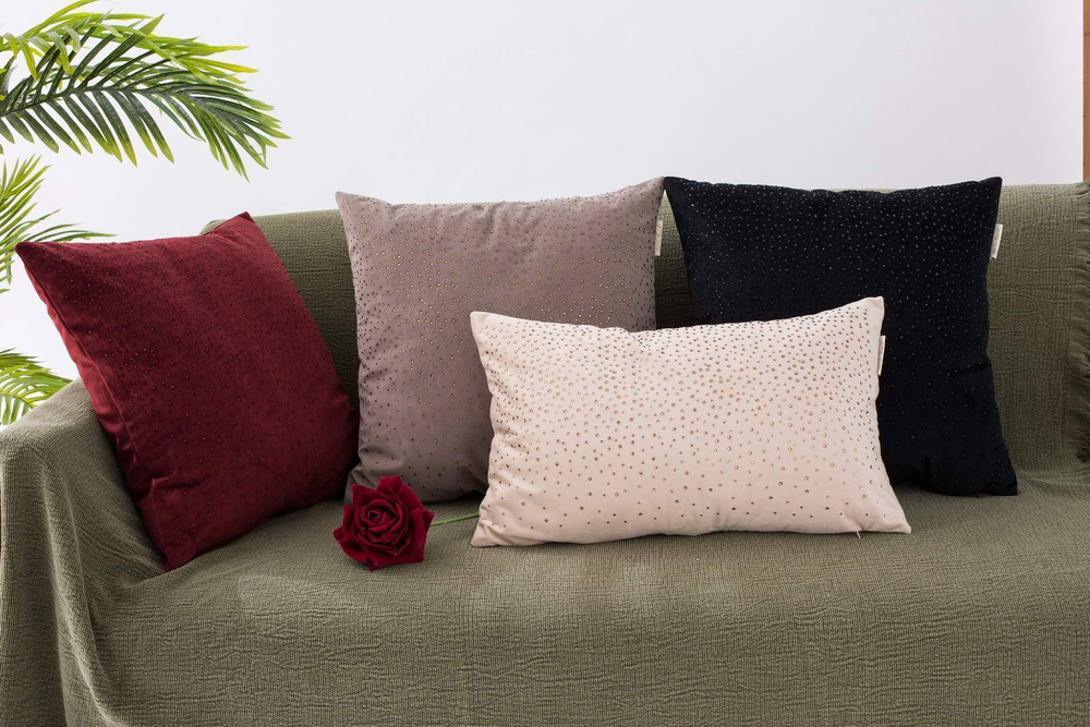 Наволочка 30х50 Sofi De MarkO Кристал черная