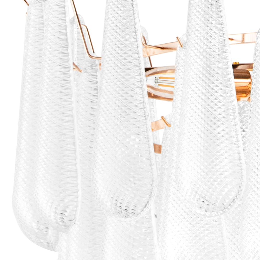 799182 (2КОР!) Люстра RETRO II 18х6W(led) E14 ЗОЛОТО/ПРОЗРАЧНЫЙ