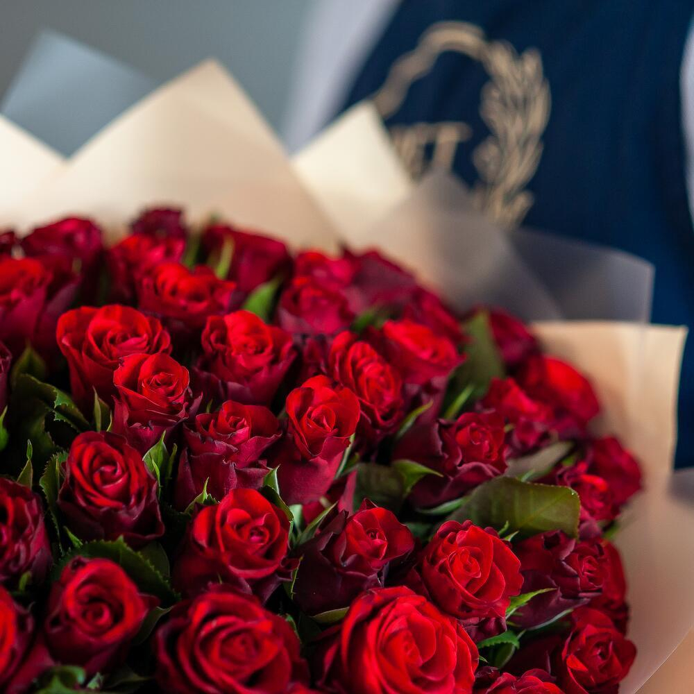 51 красная роза Кения