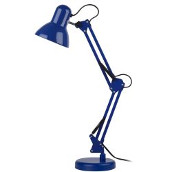 Настольный светильник ЭРА N-214-E27-40W-BU синий | Настольные светильники под лампу