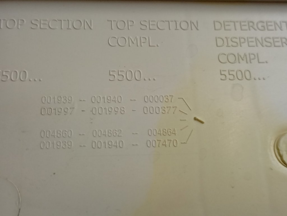 WAE24363OE/23 кт58 Бункер дозатора порошка для стиральной машины Bosch 5500001997 б/у