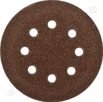 Круг шлифовальный ЗУБР ″СТАНДАРТ″ из абразивной бумаги на велкро основе, 8 отв., Р40, 125мм, 5шт