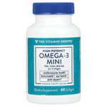 The Vitamin Shoppe, Омега-3 мини, высокая эффективность, 60 капсул (700 мг в каждой капсуле)