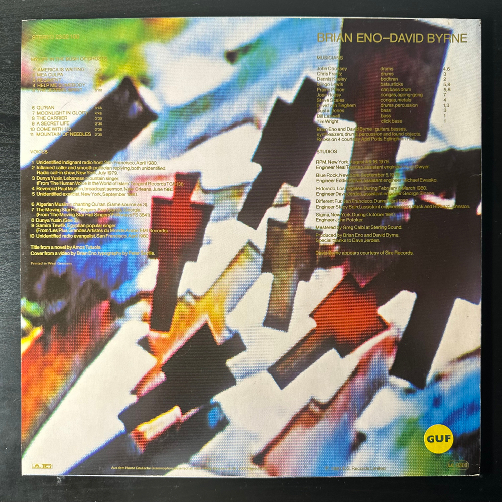 Brian Eno & David Byrne ‎– My Life In The Bush Of Ghosts (Германия 1981г.)