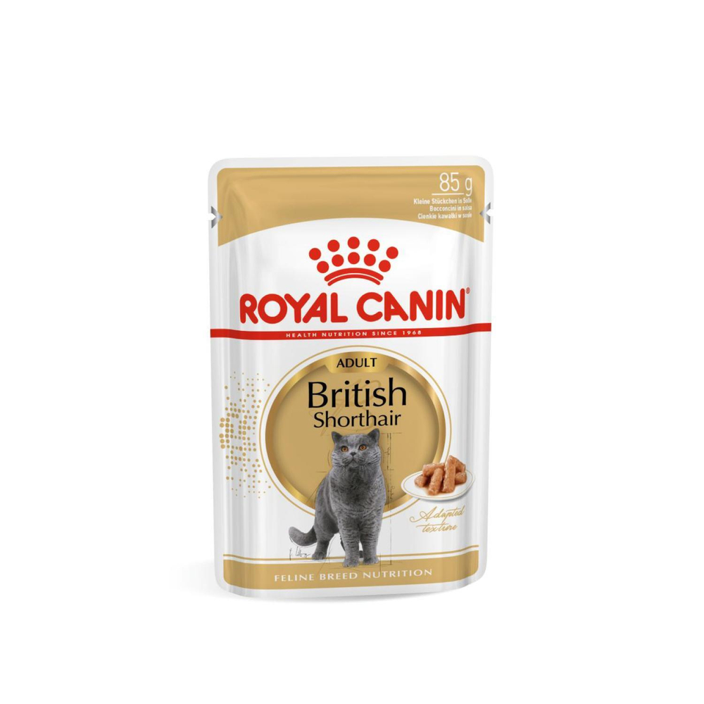 Royal Canin British Shorthair Adult Корм консервированный в соусе для взрослых кошек 85г