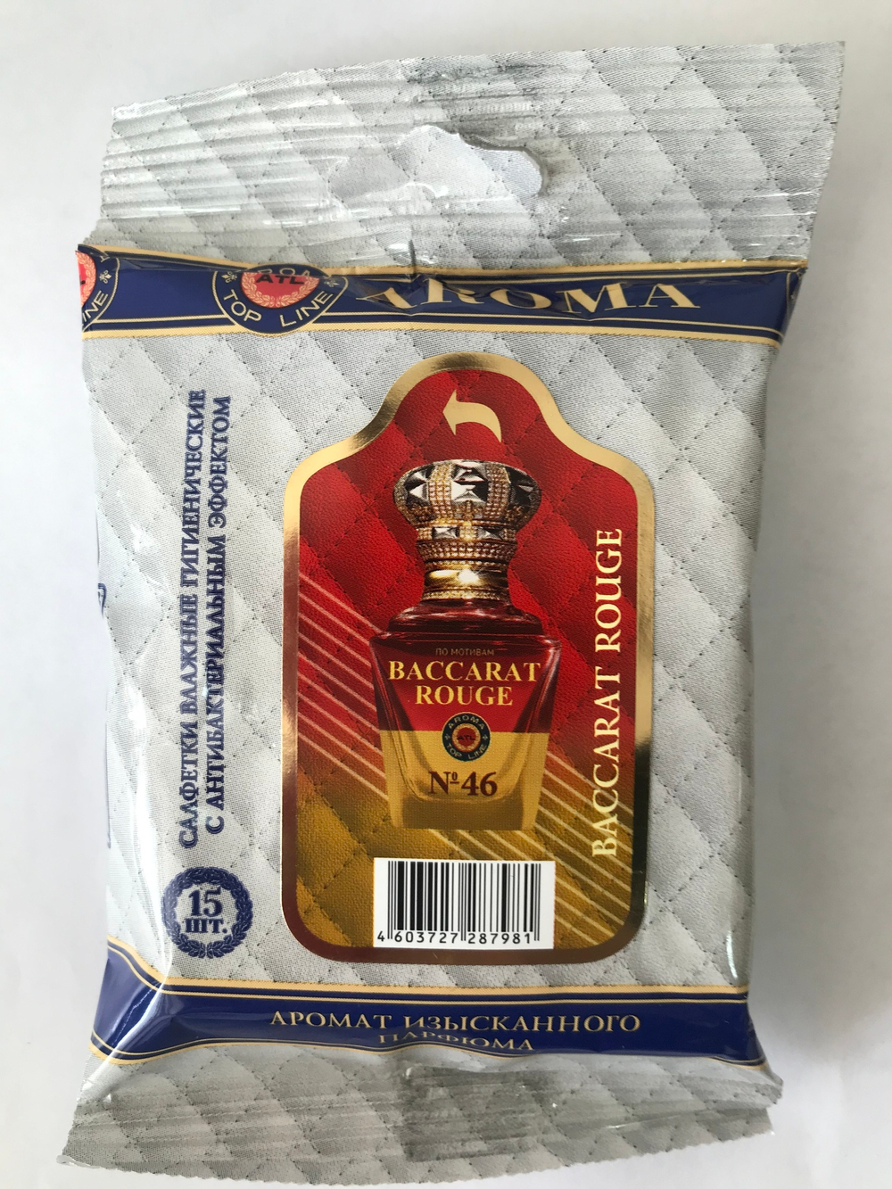 Салфетки МИНИ влажные универсальные парфюмированные №46 Baccara Rouge