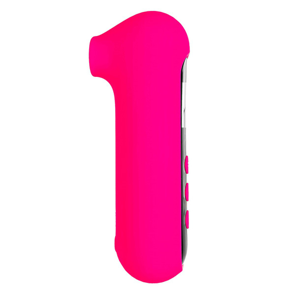 Ярко-розовый вакуум-волновой стимулятор 13см ToyFa eroTEQ Molette 593002