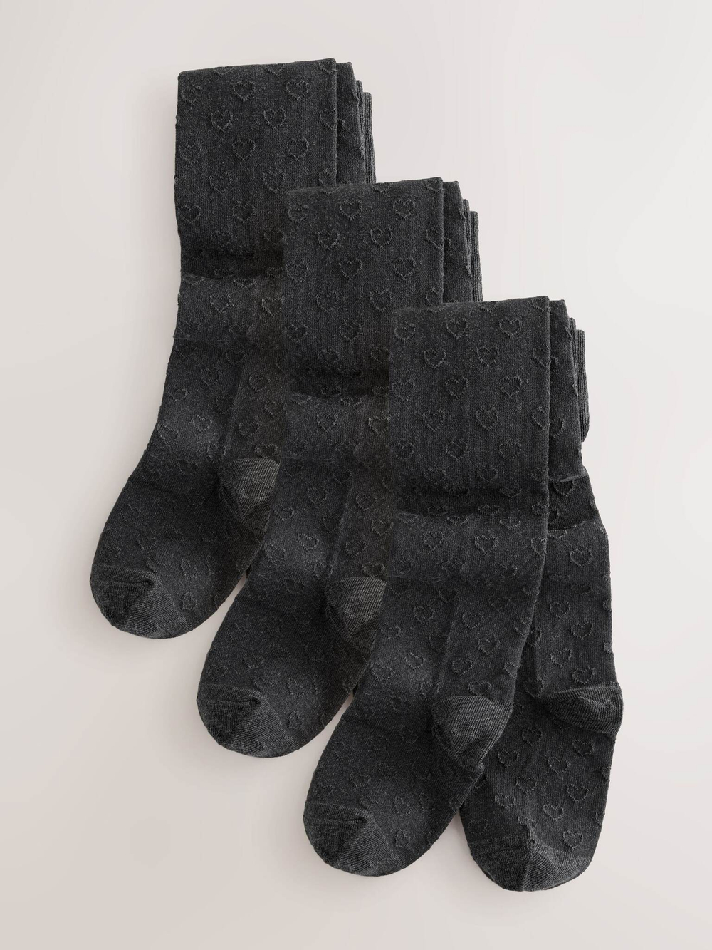 Колготки хлопковые для девочки Next AU0-679, 3 шт., Серый