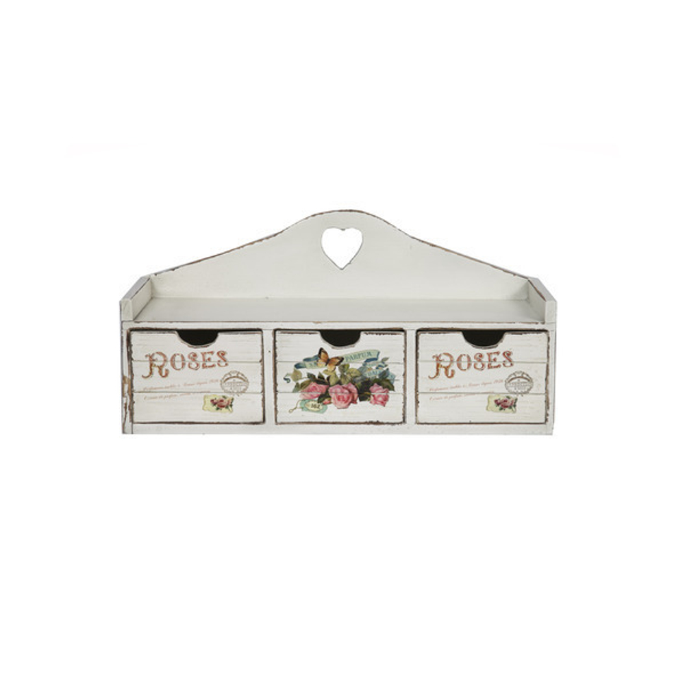 Полка с тремя ящиками Розы [Арт. SEB12449]