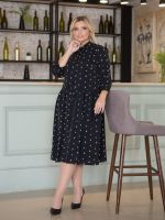 Платье 1329 темно-зеленый Novita (Акция)