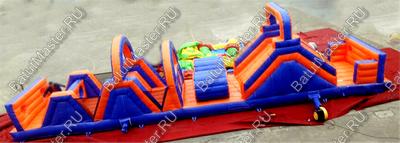 Надувная полоса препятствий "Веселый забег" 15*3*4 м