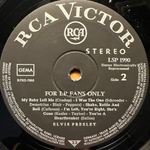Elvis Presley ‎– For LP Fans Only (Германия)