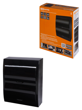 Бокс ЩРН-П-24 модуля навесной пластик IP41, Антрацит TDM SQ0901-0906