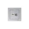 Розетка компьютерная + телевизионная 2-м СП AtlasDesign RJ45 кат.5E + TV механизм алюм. SE ATN000389