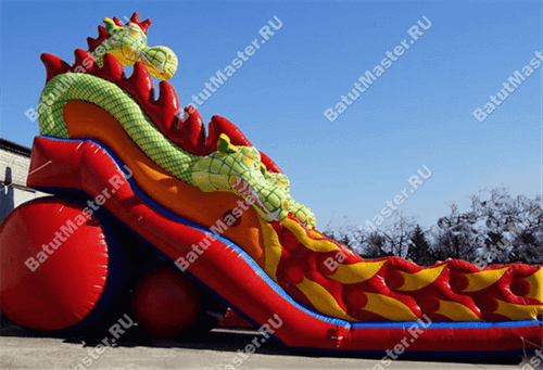 Коммерческий надувной батут "Змей Горыныч 2" 13*6*10