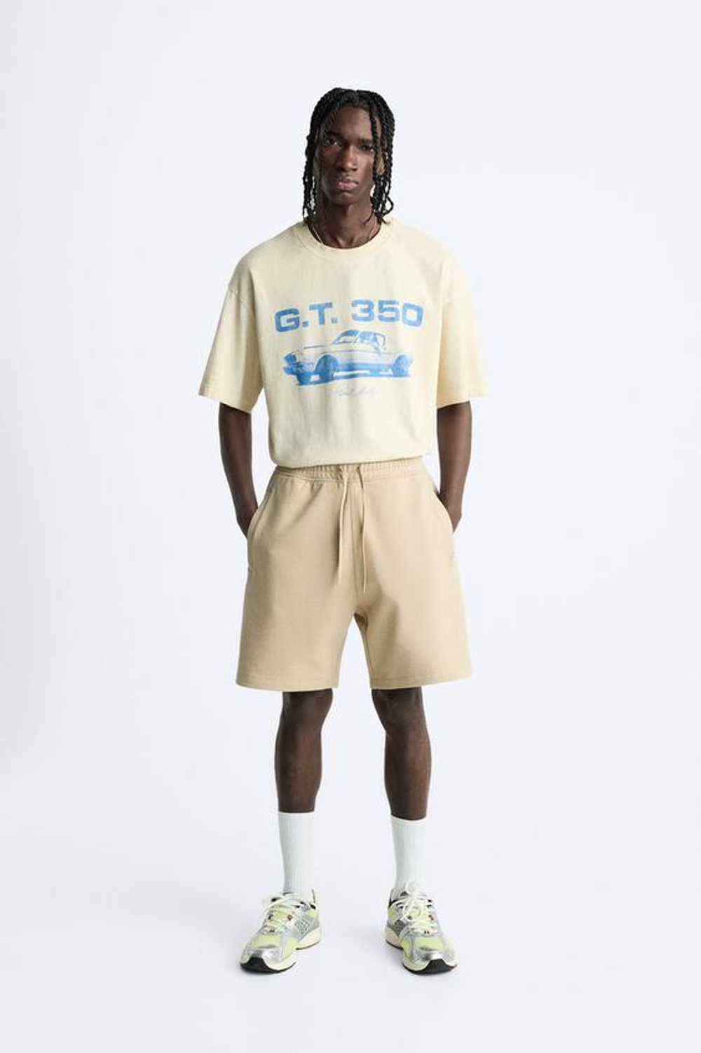 ZARA ШОРТЫ ДЖОГГЕРЫ, РЫЖЕВАТО-КОРИЧНЕВЫЙ