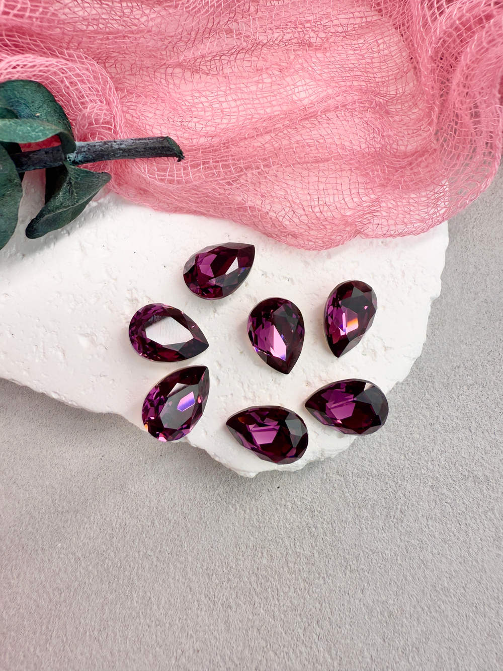 Капля Drop 14*10 мм, Amethyst