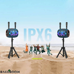 Bluetooth Колонка Hopestar Party Box 120W Black с функцией TWS, беспроводной динамик, колонка для пикника