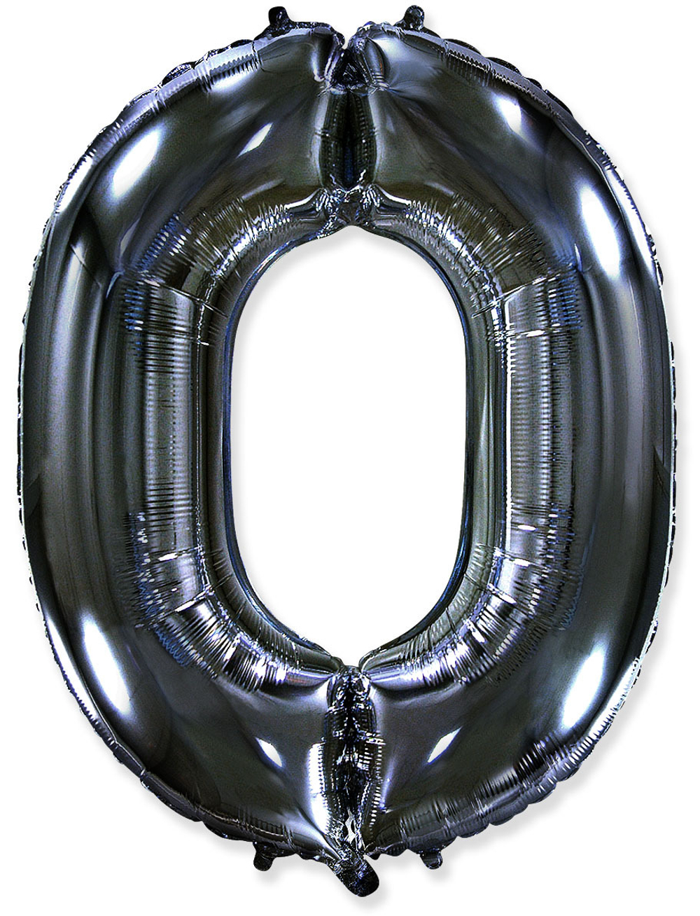 Цифра 0 "Черный" (40''/102 см)