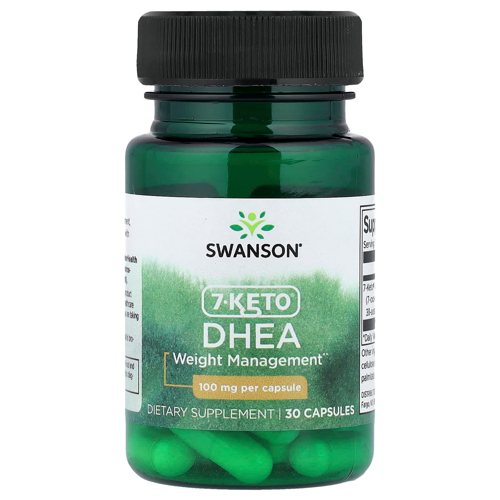 Swanson Vitamins, 7-Keto® ДГЭА, 100 мг, 30 капсул